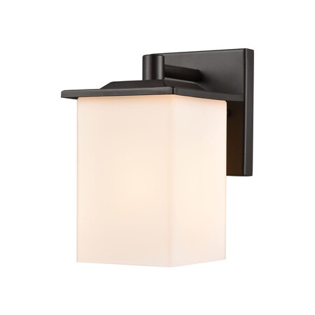 Thomas Broad Street 1-Light Exterior Wall Sconce in Textured Black EN110126